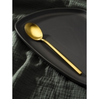 Ложка столовая из нержавеющей стали Magistro &laquo;Оску стандарт&raquo;, длина 19,5 см, цвет золотой