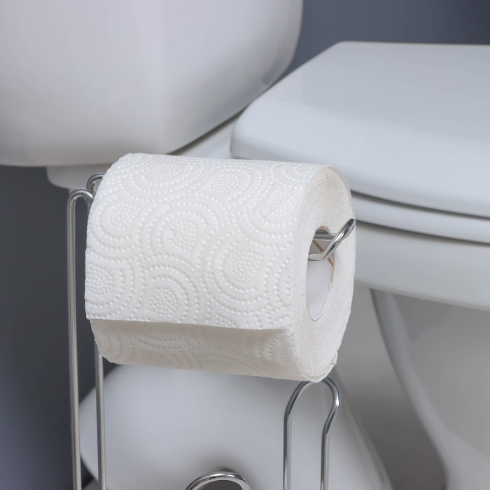 Держатель-стойка для туалетной бумаги Доляна, 14,5&times;15&times;48 см