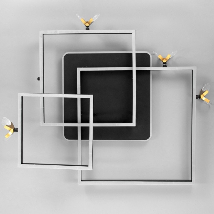 Люстра "Бабочки Тетра" 108Вт LED 3000-6000К черный 75х75х15см BayerLux