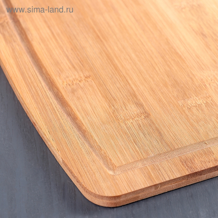 Доска разделочная из бамбука Доляна &laquo;Богатство леса&raquo;, 33&times;24 см