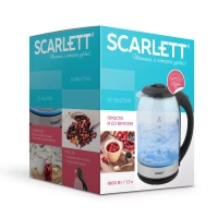 Чайник электрический стеклянный с подсветкой 1.7 л