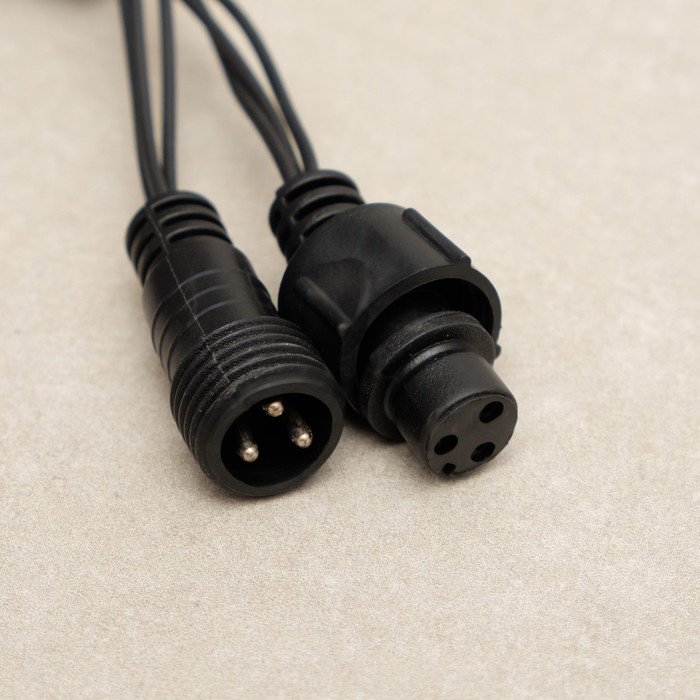 Гирлянда &laquo;Сеть&raquo; 2 &times; 1.5 м, IP44, УМС, тёмная нить, 192 LED, свечение синее, 220 В