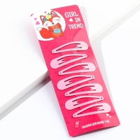 Заколки для волос &laquo;Girl in trend&raquo;, 7 шт, 5 х 1 х 0,1см
