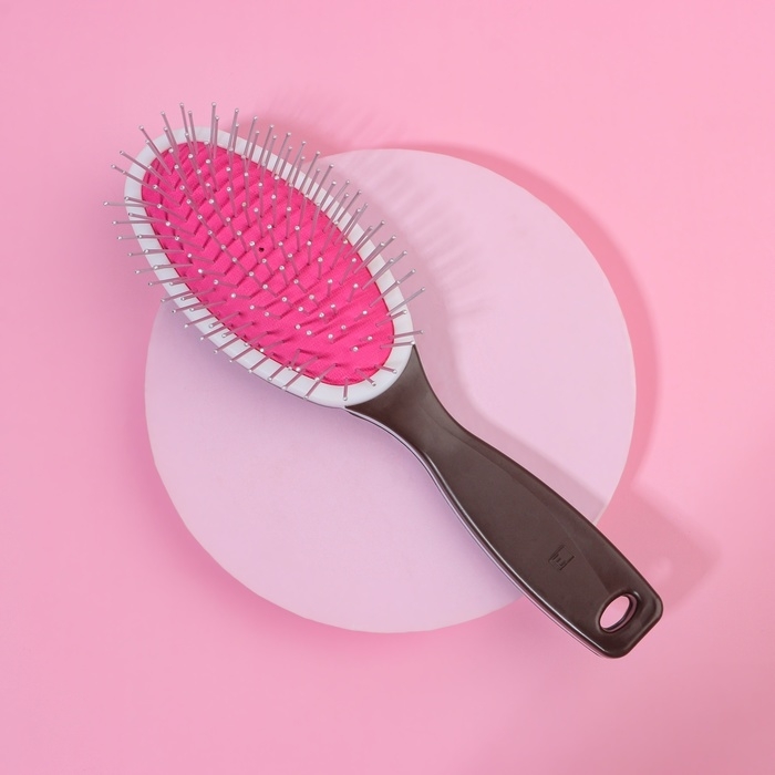 Расчёска массажная, 6 &times; 22 см, цвет МИКС