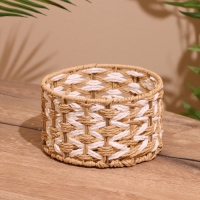 Набор плетёных корзин, 3 шт, 23х19х15 см