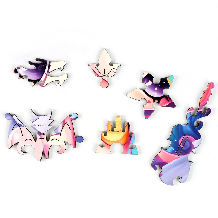 Пазлы деревянные фигурные детские &laquo;Сказочный единорожик&raquo;, 75 элементов