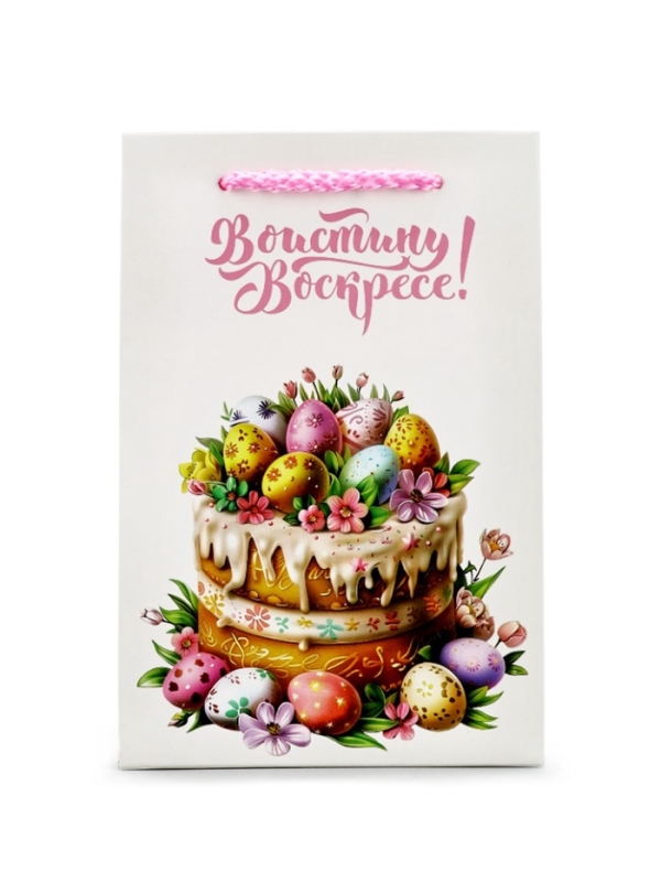 Пакет подарочный под кулич &laquo;Пасха&raquo;, 12 х 18 х 12 см