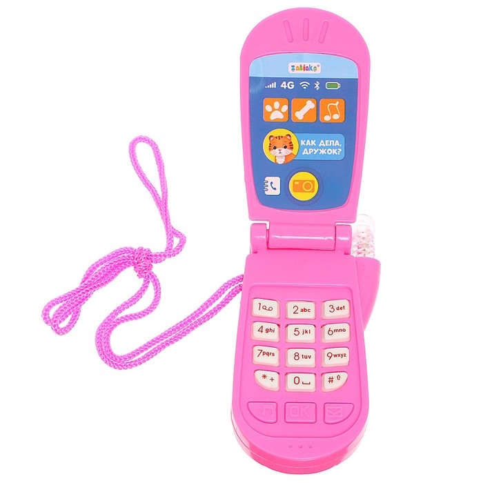 Музыкальный телефон &laquo;Друзья&raquo;, звуковые эффекты, работает от батареек, МИКС