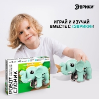 Электронный конструктор &laquo;Робот слоник&raquo;, работает от батарейки, 45 деталей