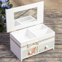 Шкатулка дерево комод "Цветочный" 9,5х19,5х11 см