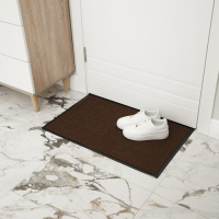 Коврик придверный влаговпитывающий, ребристый, &laquo;Стандарт&raquo;, 50&times;80 см, цвет коричневый