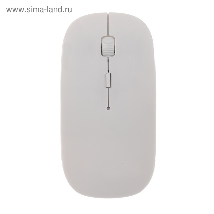 Мышь LuazON MB-1.0, беспроводная, оптическая, 1600 dpi, USB, белая