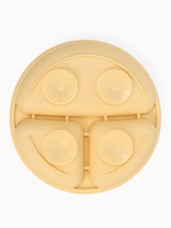 Тарелка детская секционная, 3 секции, молочный, Mum&Baby