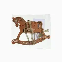 Ёлочное украшение "Лошадка. 2026" 11,5х8,5 см, Дуб-красный