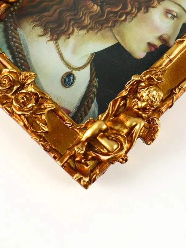 Фоторамка полистоун 10х15 см "Ангелы с бантом" бронза 20х16,5х2,5 см