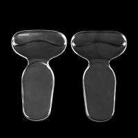 Пяткоудерживатели для обуви, с подпяточником, на клеевой основе, силиконовые, 14 &times; 8,5 см, пара, цвет прозрачный