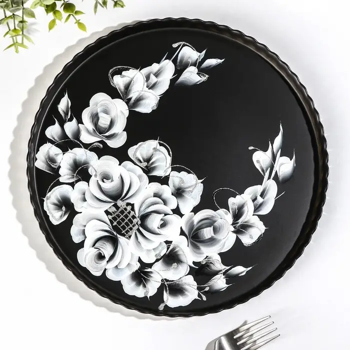 Блюдо Патиссэри &laquo;Нежная роза&raquo;, d=28 см