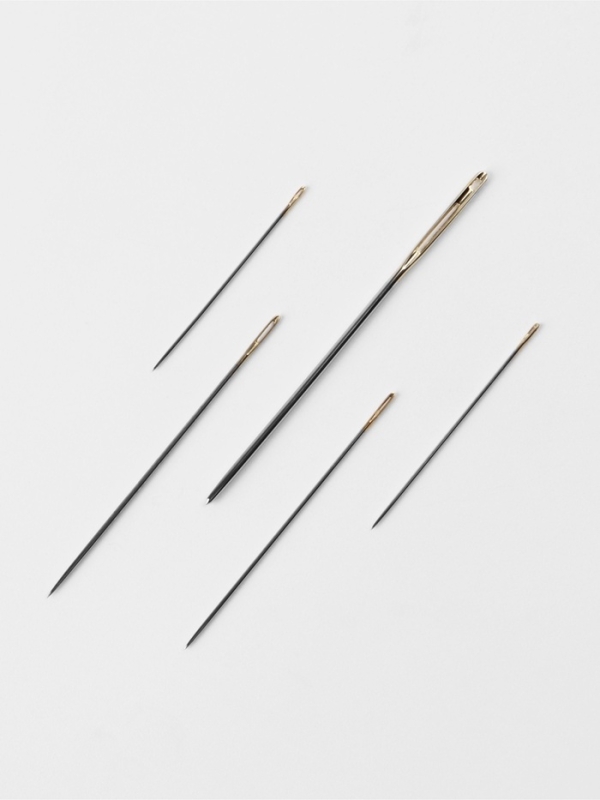 Иглы швейные ассорти с зол ушком №120-065 штопальные+д/гобелена 2ушко(набор 12шт) сталь TR   1066962