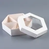 Менажница белая, 18.5&times;18.5&times;5.5 см