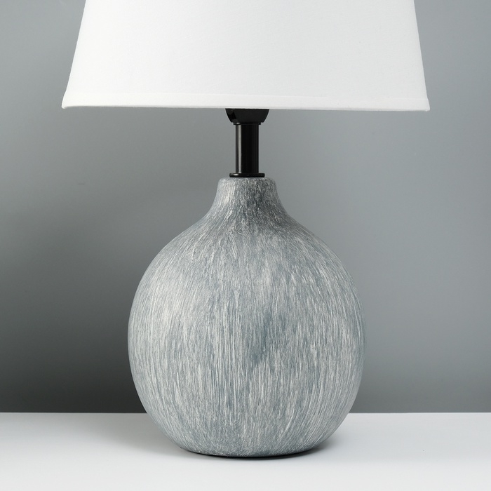 Лампа настольная "Тезис" 1х40Вт Е14  серый   20х20х32см