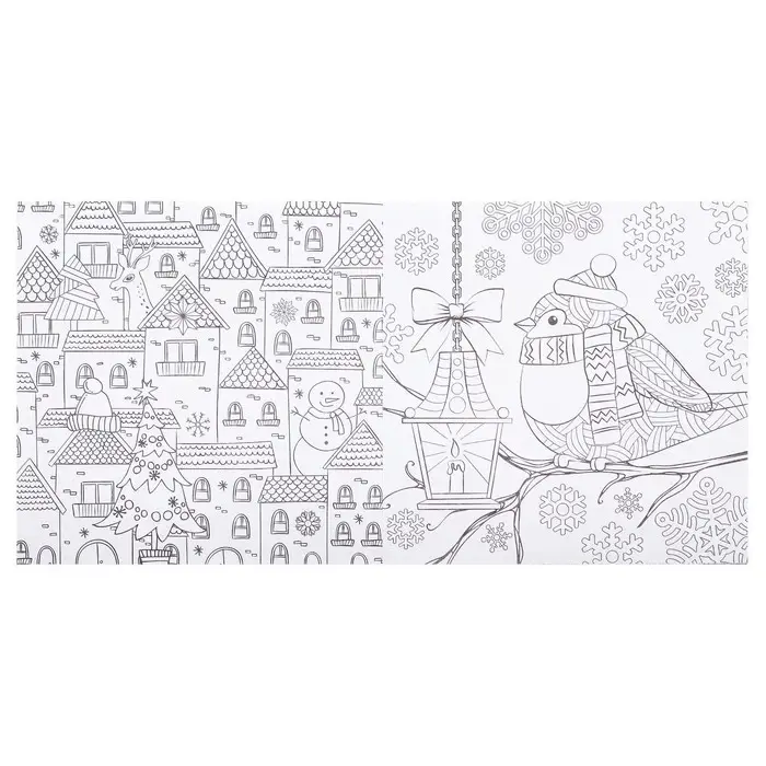 Новогодняя раскраска антистресс. Альбом &laquo;Зимняя сказка&raquo;, 20 стр