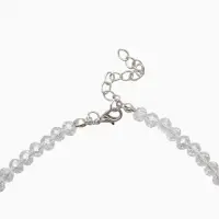 Чокер из бисера &laquo;Хрусталь&raquo;, разноцветный в серебре, 37 см + 5 см доп, цепочка