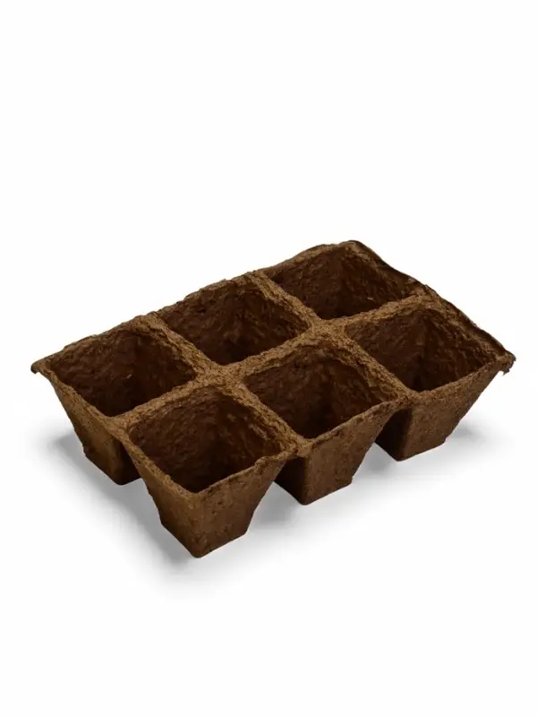 Набор для рассады: торфяная кассета, 12 ячеек по 50 мл, поддон _ &times; _ см, зелёный