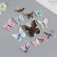 Набор магнитов на холодильник &laquo;Мрамор с золотом&raquo;, 12 шт., картон, h=4-10 см