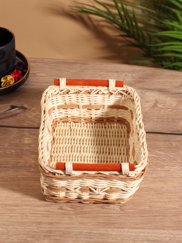 Корзина плетеная 23x16x9 см, ротанг