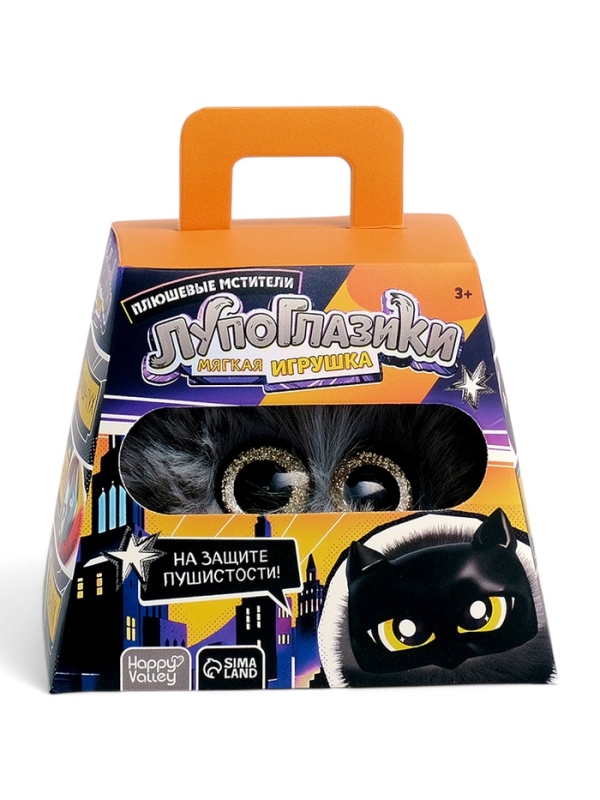 Мягкая игрушка &laquo;Лупоглазики. Плюшевые мстители: Бэт-пух&raquo;