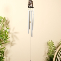 Музыка ветра "Совёнок" дерево, алюминий 9х8х100 см