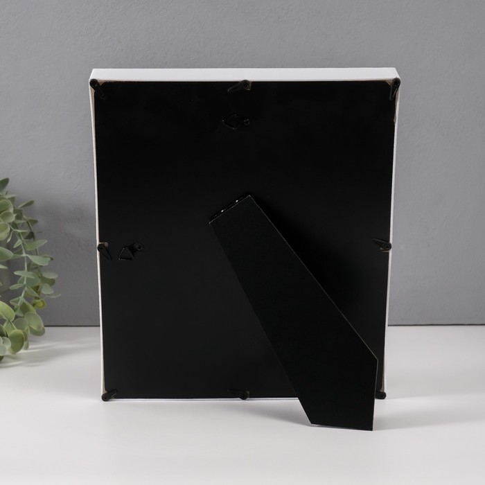 Фоторамка пластик 9х9 см "Молочные зубики" розовая 2х23х27 см