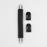 Ручка для чемодана, пластик, 20 &times; 2,2 см, цвет чёрный/серебряный