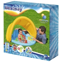 Бассейн надувной &laquo;Ракушка&raquo;, 115 х 89 х 76 см, с навесом, от 6 месяцев, 52568