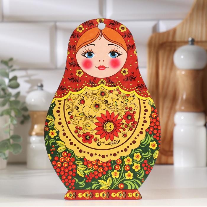 Доска разделочная сувенирная "Матрешка", 14,9&times;23 см