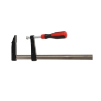 Струбцина F-образная усиленная ТУНДРА, тавровый профиль, 2К рукоятка, 300 х 80 х 380 мм