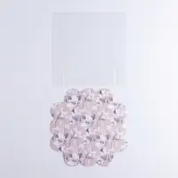 Коробка для печенья, кондитерская упаковка с пластиковой крышкой, &laquo;Цветы&raquo;, 10.5 х 10.5 х 3 см