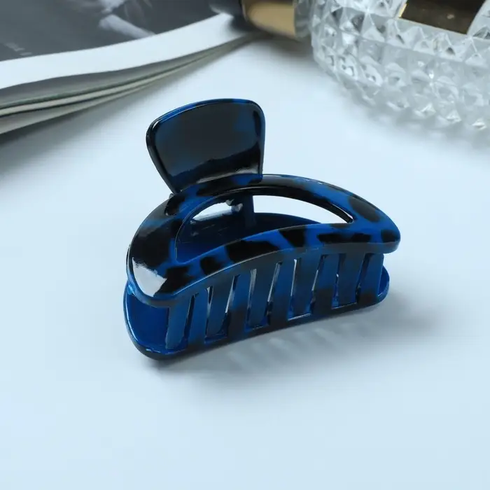 Крабик для волос &laquo;Виола&raquo;, пятна, 6 см, МИКС