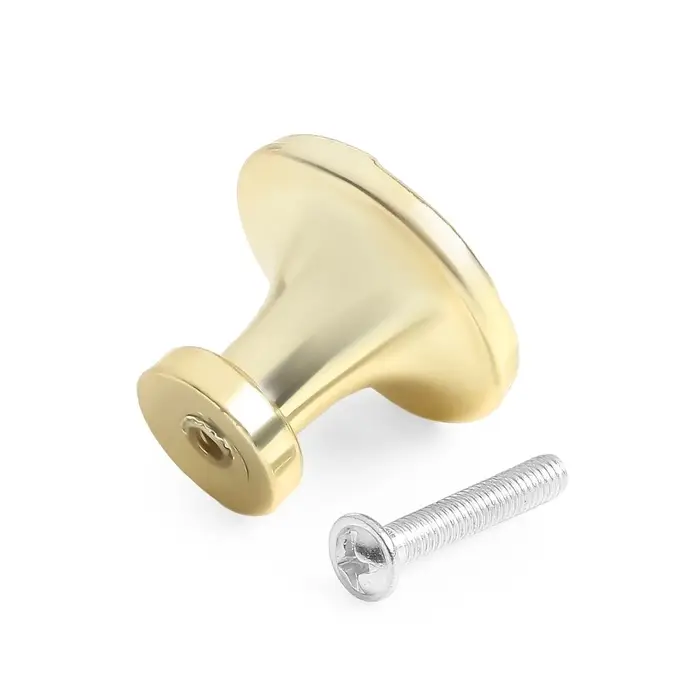 Ручка-кнопка ТУНДРА РК018GP, цвет золото