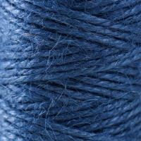 Пряжа 100% джут "Синий" 50 метров 4х4х10 см