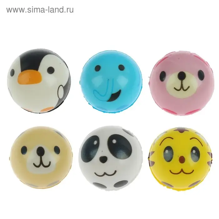 Мяч детский мягкий &laquo;Зверёк&raquo;, 4.5 см, МИКС