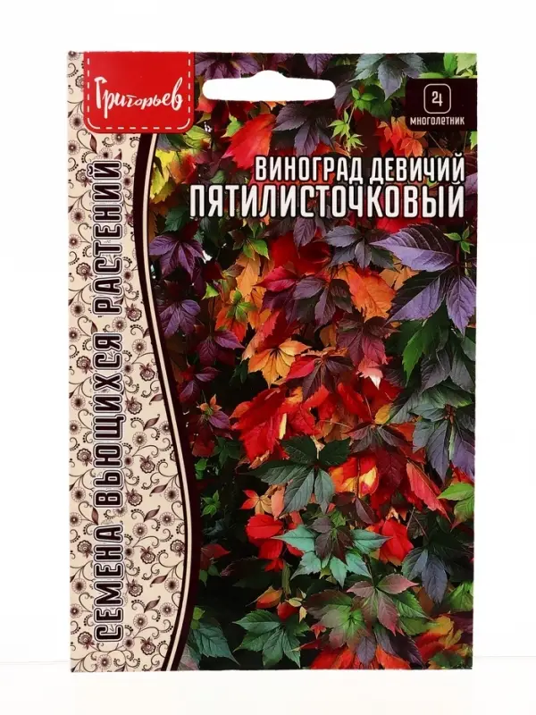 Семена цветов Виноград Пятилисточковый девичий 5 шт. / НОВИНКА 12.29 г.