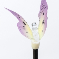 Штекер с подсветкой "Бабочка Клео" фиолетовая, 8х70см