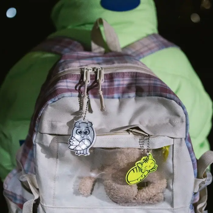 Светоотражающий элемент &laquo;Кошечка&raquo;, двусторонний, 5.5&times;3.7 см, МИКС