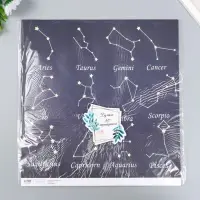 Бумага для скрапбукинга двусторонняя "Созвездия" плотность 180 гр 30,5х32 см