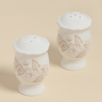 Набор для специй SL Home &laquo;Аманде&raquo;, 5&times;5&times;8 см, солонка, перечница, фарфор, белый