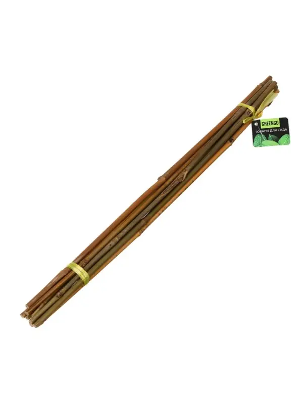 Колышек для подвязки растений, h=60 см, d=8-10 мм, бамбук, Greengo