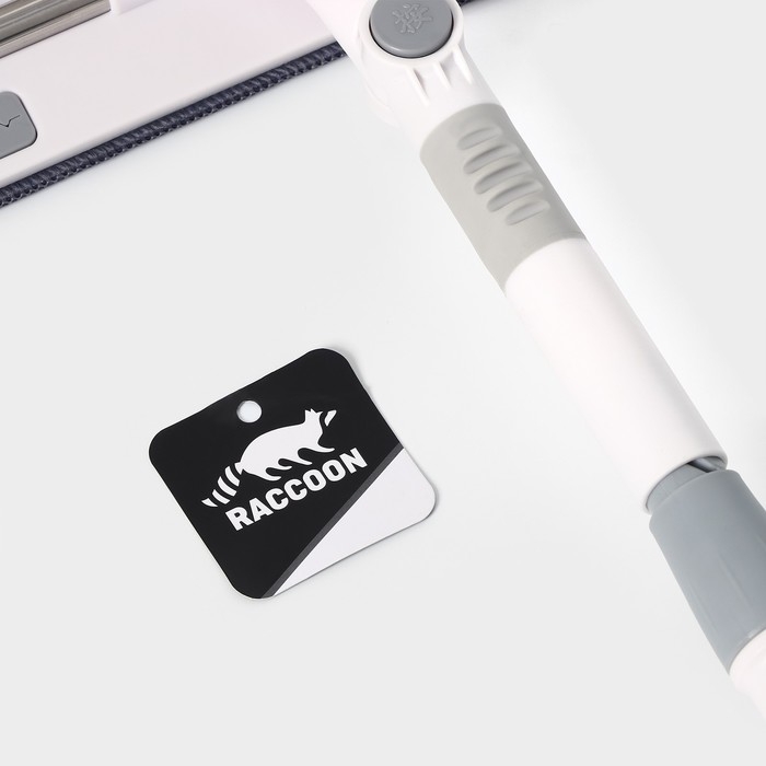 Щётка для окон Raccon, фиксатор, стальная телескопическая ручка 65(105) см, водосгон 28,5 см, насадка из микрофибры 28,5&times;8,5 см