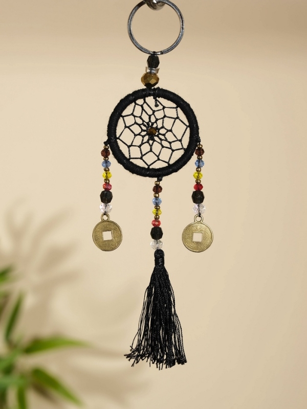 Брелок "Ловец снов" 4х15 см. чёрный