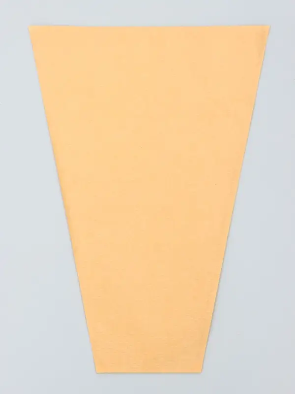 Конус для цветов, крафт с пленкой, 28&times;9&times;44cm, крафтовый